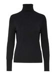 ONLY Women's Onlvenice L/S Rollneck Pullover Knt Noos Turtleneck, Black (Black Black), S UK