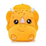 blue tree Cute Kids Backpack Toddler Bag Plush Animal Cartoon Mini Travel Bag for Baby Girl Boy 1-6 Years, Ideal for Gifting for Kids (Dinosaur Yellow)