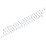 sourcing map Borosilicate Glass Stick 11.81" Length 8mm Dia Stir Rod Mixing Tools with Both Ends Round for Lab Kitchen Science 3Pcs