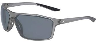 Nike CW4674-012 Windstorm Sunglasses Wolf Grey/White Frame Color, Grey With Silver Mirror Lens