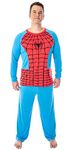 INTIMO Marvel Men's Spiderman Classic Superhero Costume Raglan Shirt and Pants 2 Piece Pajama Set (2XL)