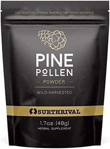 Surthrival: Pine Pollen Powder (48g), Wild Harvested, Energy & Endurance Restoration