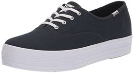 Keds Women's The Platform Sneaker, Navy, 6