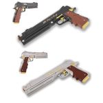 Cosplay Prop Replica Ebony & Ivory PU Foam | Durable-Quality Hand-Painted Pistols | 31 cm, Lightweight with Fiberglass Core | Roleplay Events, and Safe for Conventions (Set of 2)