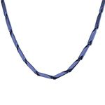 Nakabh Stainless Steel Rice Chain for Men and Boys (Blue)