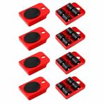 Heavy-Duty Furniture Moving Wheel Pads – Easy & Safe Slider Tool for Shifting Washing Machines, Fridge, Sofa & Wardrobes – Max Load 150KG/331LBS (Pack of 4, Only Wheel Pads) (8)