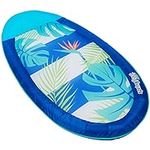 SwimWays Spring Float Original Pool Lounge Chair with Hyper-Flate Valve, Blue Palm