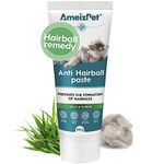 Ameizpet Hairball Remedy for Cats, Treatment for Long & Short Fur Cats with Taurine & Grass, Anti-Hairball Malt Paste for Pet Fur, 100g (3.52 Oz)