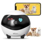 360°Dog Camera: Whole House Movable Camera, Pet Camera with 2 Way Audio, Motion Detection, Night Vision, Self-Charging, Cat Camera WiFi Wireless Security Camera, Remote APP Control Camera for Dog Cat