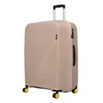 EUME Wanderer Trolley Bags for Travel Large Size, Travel Bags for Luggage Trolley, Champagne Gold, 76 cms | Polypropylene (PP) 8 SilentRun Wheels Suitcase |