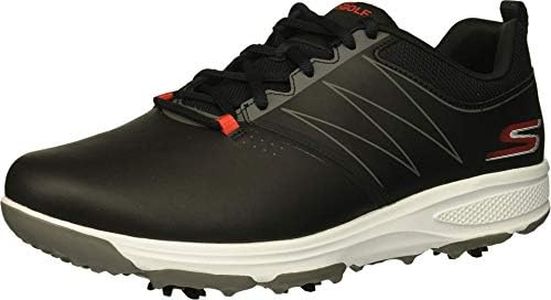 Skechers Torque - Scarpa Da Golf Impermeabile, Scarpe da golf Uomo, Nero E Rosso, 42.5 EU
