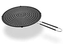 Super Silicone 13" Splatter Screen for Frying Pan - Oil Splash Guard for Cooking & Frying, Stops Hot Oil Splash