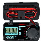 allsun Mini Auto Range Digital Multimeter AutomotiveTester AC DC Volt AMP OHM LCD Voltmeter Ammeter Tester Tool Auto Power Off Data Hold EM3082