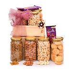 Giftrend Festive Gift Hamper with Dry Fruits & Nuts for Relatives and Neighbors