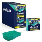 Marigold Cleaning Me Softly Non-Scratch Scourer, 14 Packs of 2 Scourers, Green, 12.6 x 2.5 x 11.5 cm