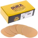 Dura-Gold Premium 2" Gold Hook & Loop Sanding Discs - 180 Grit (Box of 30) - High-Performance Medium Cut Abrasive Sandpaper Discs - For DA Sanders Drill, Sand Automotive Paint Filler, Woodworking Wood