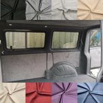 Vandalised- Stretch Faux Suede Foam Backed Headliner Fabric – Car/Camper/Van/Caravan - 8 Colours, Various Lengths (2:Dark/Grey, 2meterx1.5meter)