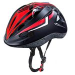 Oeyliz Kids Bike Helmet Toddler Helmet Adjustable Toddler Bike Helmet Ages 3-8 Years Old Multi-Sport for Bicycle Cycling Skate Scooter Boys Girls Bike Helmet (Black Red)