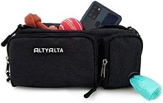 ALTYALTA EZ Dog Walking Bag, Dog Training Treat Pouch, Easy for Walking with Dogs, Bum Bag and Waste Bag Dispenser (1.6L)