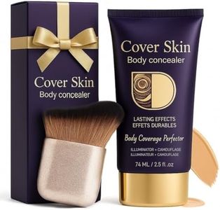 Professional Body Concealer with Brush – Waterproof Full Coverage Body Foundation for Scars, Stretch Marks & Tattoos – Streak-Free Leg & Arm Makeup for Even Skin Tone and Natural Radiant Finish
