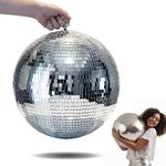 Large Disco Ball, 16 inch Mirror Ball Disco Ball, Hanging Disco Ball for Party Decoration DJ Club Stage Bar Wedding Holiday Christmas