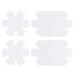 sourcing map 12pcs Non Slip Bathtub Stickers Bath Shower Floor 3.15" Anti-Slip Sticker Tape Flower Style Decals for Bathroom Kitchen Bathtub Treads Stairs, White