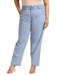 HIGH Star Women Plus Size Blue Stretchable Mom Fit Jeans