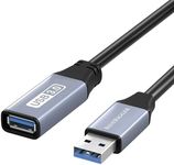 BlueRigger USB 3.0 Extension Cable (3M, 5 Gbps, Type A Male to Female Adapter Cord) - Long USB Repeater Extender for VR Headset, Printer, Hard Drive, Flash Drive, Keyboard, Mouse, Xbox