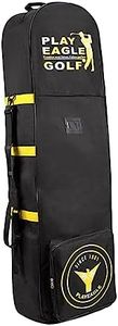 F Fityle Sac de Voyage de Golf pour compagnies aériennes Golf Club Bagages Sac avec bandoulière Amovible Housse de Voyage de Golf résistante à l'usure pour, Jaune