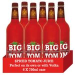 Big Tom Spiced Tomato Juice- Bloody Mary Mix (Pack of 6 x 750ML) for The Best Bloody Mary...Every time!