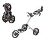 Caddytek 3 Wheel Golf Push Cart - Deluxe Quad-Fold Compact Push & Pull Folding Caddy Trolley - Caddylite 15.3 V2, silver, one size