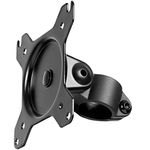 Duronic VESA Head DM15 DM25 | Universal Mounting Head to Use with Any Duronic Desk Mount Pole | Bracket for PC Computer Screen | Rotates 360°, Tilts +45°/-45° | Fits VESA 75/100