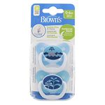 Dr. Brown’s Prevent Butterfly Shield Soother, Stage 1, Blue, 2 Pack