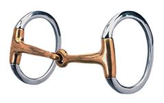 Weaver Leather Eggbutt Snaffle Bit, Stainless Steel, 5"