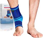 bonmedico Professional Tasano Ankle Bandage, Sport Ankle Joint Bandage, Blue S