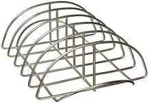 Kamado Joe KJ-RR, Non-Stick Stainless Steel BBQ Rib Rack, Holds 6 Ribs, Easy Clean Up, Coating Free.