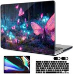 MEEgoodo Case for MacBook Pro 14 inch 2023, Hard Shell with Keyboard & Camera Cover, Fantasy Forest