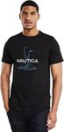 Nautica Men’s Archie B&T T-Shirt, Black, Medium