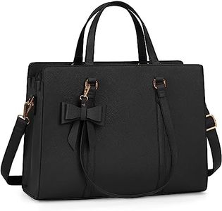 NEWHEY Borsa Donna Borsa Università Donna Borse Tote Bag in Pelle PU Grande Borsa Lavoro Donna Borsa Porta PC 15.6 Pollici Borsa a Spalla Borsa Tracolla Nero