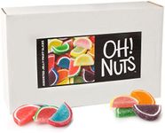 Oh! Nuts Jelly Fruit Slices Large Assorted Sugar Candy - 5lb Bulk Bag | Traditional Old Fashioned Chewy Gummy Sweet Confectionery | Vegan, Gluten-Free, Kosher Certified Pareve (150 CT)