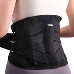 YAHA Back Support Belt for Lower Back Pain Women/Men, Back Brace for Heavy Lifting with Ergonomic Lumbar Pad, Breathable Lumbar Support Belt with 5 Stays for Sciatica, Herniated Disc, Scoliosis - L