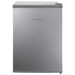 Russell Hobbs Table Top Larder Mini Fridge Silver 65L Capacity, Quiet Running 41dB, Reversible Door & Adjustable Feet, 0 to 8 Degrees Manual Temperature Control, RH67TTLF0E1SS