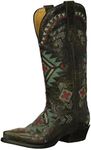 Roper Women's Mai Western Boot, Black-3, 5 Medium US