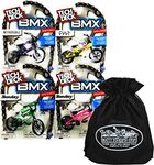 Matty's Toy Stop Tech Deck BMX Complete Gift Set Bundle Storage Bag - 4 Pack (Assorted Series)