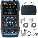 FNIRSI 2C53T Upgraded Handheld Oscilloscope, 50MHz Bandwidth, 3IN1 Digital Oscilloscope Multimeter DDS Generator, 250MS/s Sampling Rate, 20000 Counts, Voltage, Current, Capacitor, Resistor, Diode Test