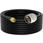 onelinkmore Low Loss RG58 N Male to SMA Male Antenna 35FT RF Coaxial Cable and Two-Way Radio Applications Pure Copper 50 ohm Cable for 3G/4G/5G/LTE/ADS-B/Ham/GPS/WiFi/RF Radio to Antenna