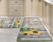 PCSWEET HOME Sunflower Kitchen Mat 