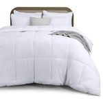 Utopia Bedding Super King Duvet with Corner Tabs, All Season 7.5 Tog Microfiber Soft Duvet, Box Stitched Down Alternative Quilt (220x260 cm, White)