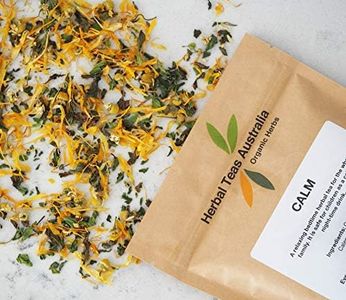 Herbal Teas Australia Organic 'CALM' Tea 50gm - Organic Herbal Tea with Spearmint & Chamomile/min 100 cups from every packet