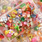 FULUSODO 60pcs Slime Charms Cute Se